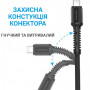 Дата кабель USB 2.0 AM to Lightning 1.0m Denim Grey MakeFuture (MCB-LD2GR)