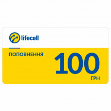 Картка поповнення рахунку lifecell 100 (SCRATCH-C-100)