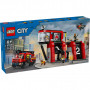 Конструктор LEGO City Пожежне депо з пожежною машиною 843 деталей (60414)