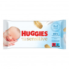 Дитячі вологі серветки Huggies Pure Extra Care 56шт (5029053568706)