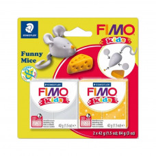 Набір для творчості Fimo Kids Веселе мишеня 2 кольори х 42 г (4007817057254)