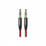 Кабель мультимедійний Jack 3.5mm Yiven M30 M/M 1.5m red-black Baseus (CAM30-C91)