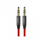 Кабель мультимедійний Jack 3.5mm Yiven M30 M/M 1m red-black Baseus (CAM30-B91)