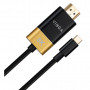 Кабель мультимедійний USB-C to HDMI 1.5m v2.1 8K60Hz Gold plated Vinga (VCPVCCH2115)