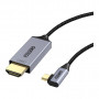 Кабель мультимедійний USB-C to HDMI 1.8m USB 3.1 L-type 4K60Hz Choetech (XCH-1803)