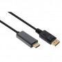 Кабель мультимедійний Display Port to HDMI 1.8m v1.4/v2.1 4K120/8K60 Vinga (VCPDP14HI211.8)