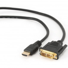 Кабель мультимедійний HDMI to DVI 18+1pin M, 1.8m Cablexpert (CC-HDMI-DVI-6)