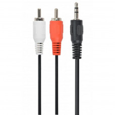 Кабель мультимедійний Jack 3.5mm папа/2RCA папа Cablexpert (CCA-458-10M)