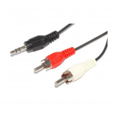 Кабель мультимедійний Jack 3.5mm папа/2RCA папа Atcom (10708)