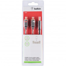 Кабель мультимедійний Jack 3.5mm to 2RCA Belkin (F3Y116BT2M)