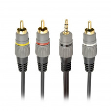 Кабель мультимедійний 3.5 Jack (4pin) to 3RCA 1.5m Cablexpert (CCAP-4P3R-1.5M)