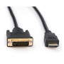 Кабель мультимедійний HDMI to DVI 24+1 5.0m Vinga (VCPHDMIDVI5)