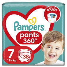 Підгузки Pampers трусики Pants Giant Plus Розмір 7 (17+ кг) 38 шт. (8006540069387)