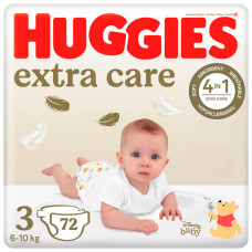 Підгузки Huggies Extra Care 3 (6-10 кг) 72шт (5029053578095)