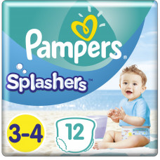 Підгузки Pampers для плавання Splashers Розмір 3-4 (6-11 кг) 12 шт (8001090698346)