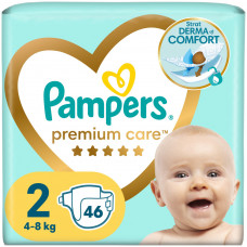 Підгузки Pampers Premium Care Розмір 2 (4-8 кг) 46 шт (8001841104799)