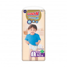 Підгузки GOO.N Premium Soft 12-20 кг розмір XL на липучках 40 шт (863226)