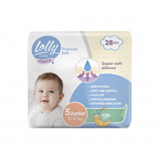 Підгузки Lolly Premium Soft Junior 5 (12-17 кг) 28 шт (4820174981006)