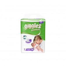 Підгузки Giggles Premium Newborn 2-5 кг 56 шт. (8680131201624)