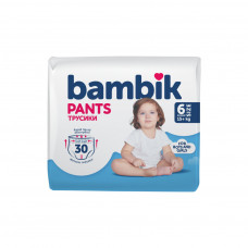 Підгузки Bambik трусики 6 (15+ кг) 30 шт (4823071652536)