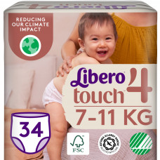 Підгузки Libero Touch Pants Розмір 4 (7-11 кг) 34 шт (7322541739991)