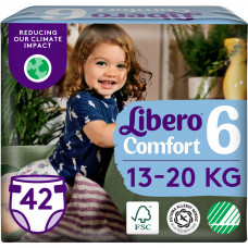 Підгузки Libero Comfort Розмір 6 (13-20 кг) 42 шт (7322541757049)