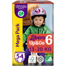 Підгузки Libero Up&Go Розмір 6 (13-20 кг) 54 шт (7322541743004)