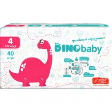 Підгузки Dino Baby Розмір 4 (7-14 кг) 40 шт (4823098410591)