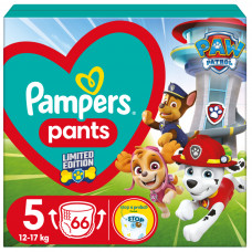 Підгузки Pampers Junior Розмір 5 (12-17кг) Paw Patrol 66 шт (8006540863619)