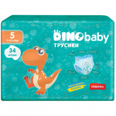 Підгузки Dino Baby Розмір 5 (11-25кг) 34 шт (4823098413967)