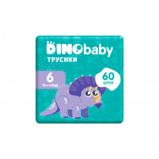 Підгузки Dino Baby Розмір 6 (16+ кг) (2 пачки по 30 шт) 60 шт (2000998939595)