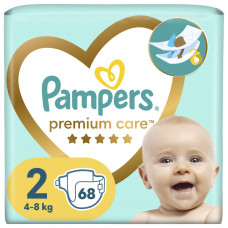 Підгузки Pampers Premium Care Розмір 2 (4-8 кг) 68 шт (8001841104874)