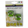 Комплект велофар Good Bike Silicone LED Green (92325Green-IS)