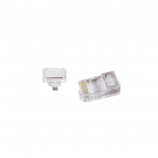 Конектор Cablexpert RJ45 cat.5e FTP 8P8C (наскрізні отв., позолоч. конт.) 100 шт (LC-PTU-01/100)