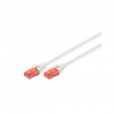 Патч-корд 0.5м, CAT 6 UTP, AWG 26/7, Cu, LSZH, white Digitus (DK-1617-005/WH)