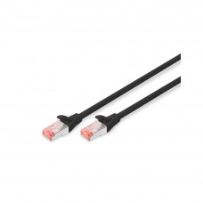 Патч-корд 0.5м, CAT 6 S-FTP, AWG 27/7, LSZH, black Digitus (DK-1644-005/BL)