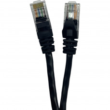 Патч-корд 0.25м UTP cat.5e, CCA, 24AWG, black GEAR (GPC-UTPCCARJ45-0.25B)