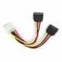 Кабель живлення Molex to 2xSATA power 0.3m Cablexpert (CC-SATA-PSY-0.3M)