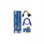 Райзер PCI-E x1 to 16x 60cm USB 3.0 Cable SATA to 6Pin Power v.006C Dynamode (RX-riser-006c 6 pin)