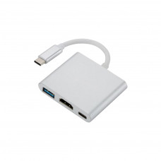 Перехідник Dynamode Dynamode USB3.1 Type-C to 1хHDMI, 1хUSB 3.0, 1хUSB Type-C Fe (Multiport USB 3.1 Type-C to HDMI)