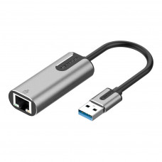 Перехідник USB 3.0 to Ethernet RJ45 1000Mb Aluminum black Vention (CEWHB)