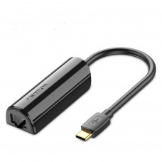 Перехідник USB3.1 Type-C to Ethernet RJ45 1000 Mb Gigabit Vention (CFBBB)