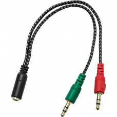 Перехідник XoKo AC-007 2x3.5-мм jack(F) - 3.5-мм 4pin jack(M) (XOKO AC-007)