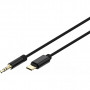 Перехідник USB-C to stereo audio 3.5mm (CDLA) 1.5m Cablexpert (CCA-CM3.5M-1.5M)