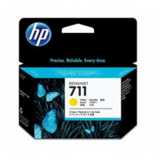 Картридж HP DJ No.711 DesignJet 120/520 3-Pack Yellow (CZ136A)