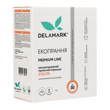 Пральний порошок DeLaMark Premium Line Color з ефектом кондиціонера 1 кг (4820152330970)