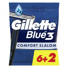 Бритва Gillette Blue 3 Comfort Slalom 8 шт. (8006540808764)