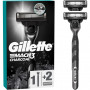 Бритва Gillette Mach3 Charcoal Деревне вугілля З 2 змінними картриджами (8700216074308)