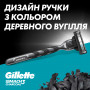 Бритва Gillette Mach3 Charcoal Деревне вугілля З 2 змінними картриджами (8700216074308)