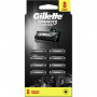 Змінні касети Gillette Mach3 Charcoal Деревне вугілля 8 шт. (8700216085472)